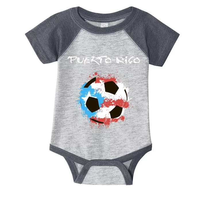 Puerto Rico Soccer Infant Baby Jersey Bodysuit