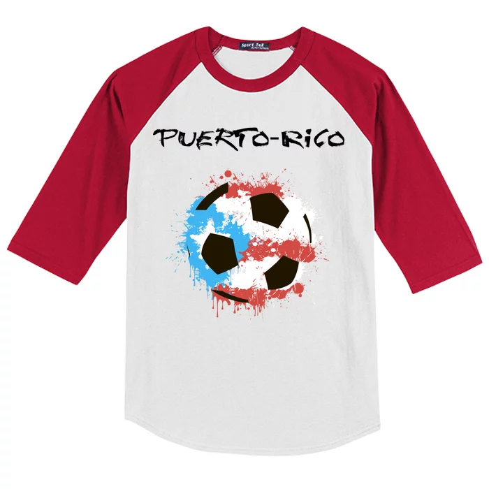 Puerto Rico Soccer Kids Colorblock Raglan Jersey