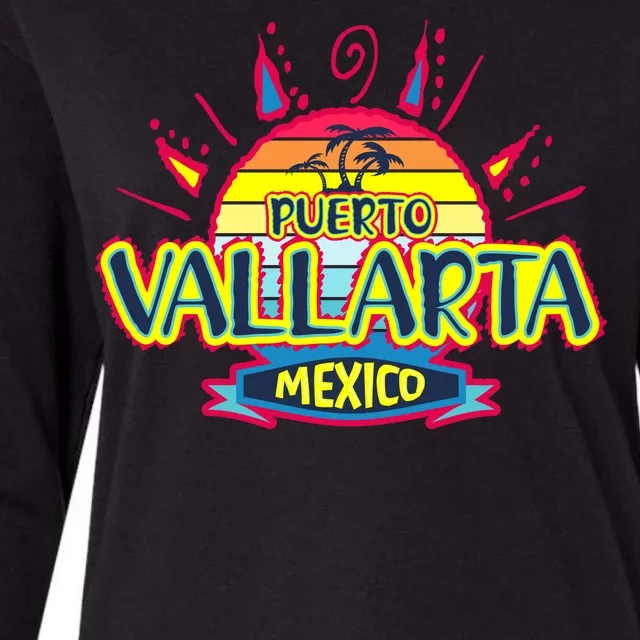 Puerto Vallarta Womens Cotton Relaxed Long Sleeve T-Shirt