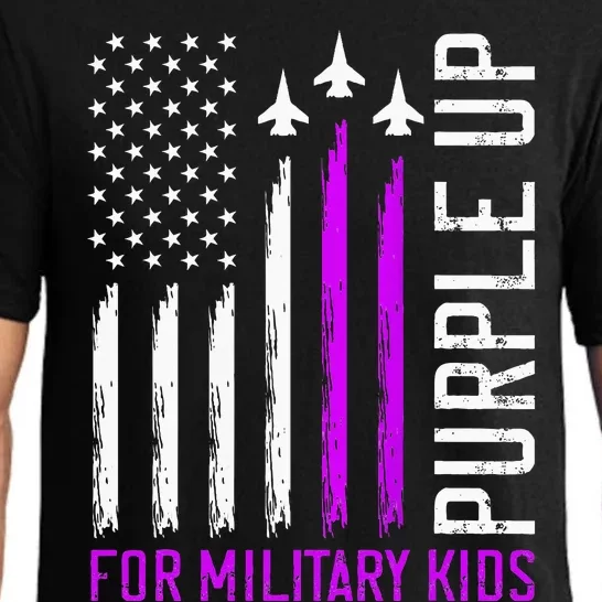 Purple Up For Military Child Month Pajama Set