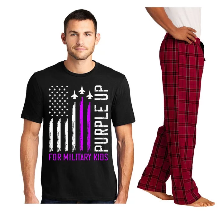 Purple Up For Military Child Month Pajama Set