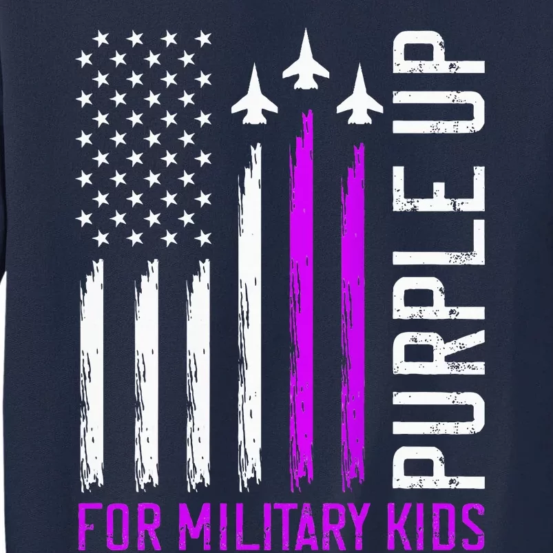 Purple Up For Military Child Month Tall Sweatshirt