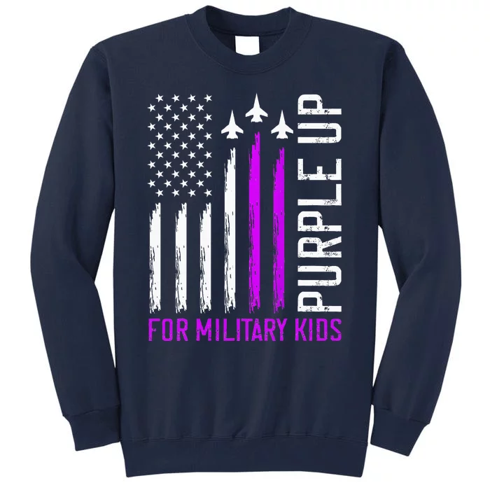 Purple Up For Military Child Month Tall Sweatshirt