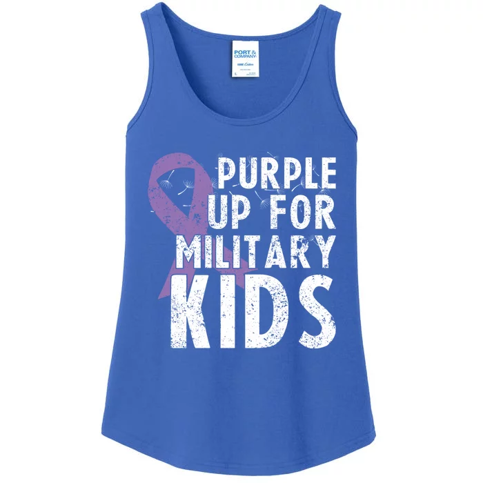 Purple Up For Military Gift Month For Military Cute Gift Ladies Essential Tank