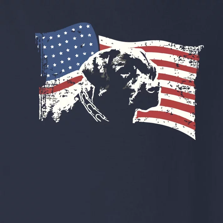 Patriotic USA Flag Black Labrador Gift For Lab Owners Toddler Long Sleeve Shirt