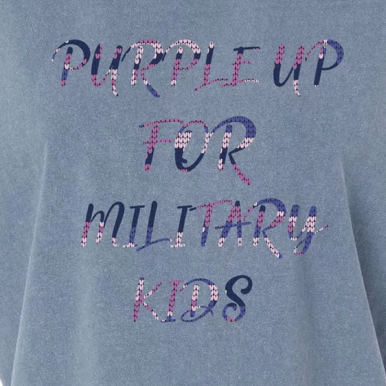 Purple Up For Military Gift The Military Month Gift Great Gift Garment-Dyed Women's Muscle Tee