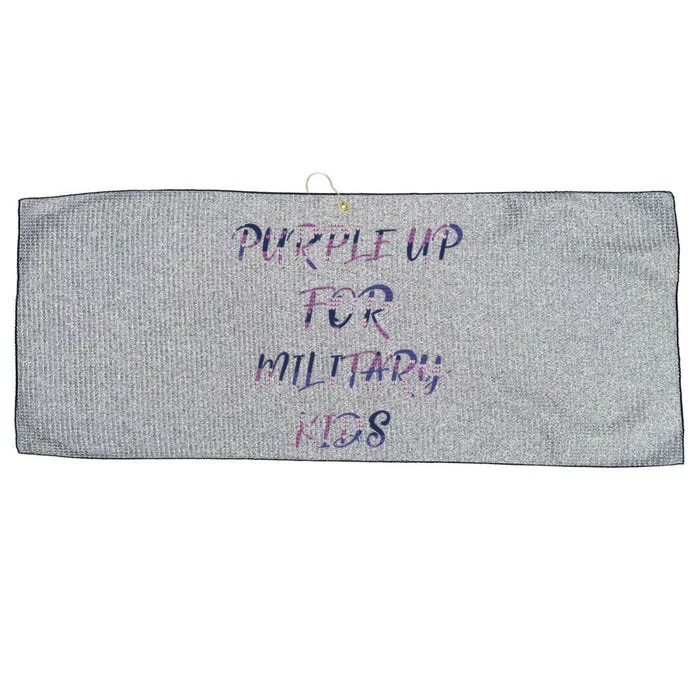 Purple Up For Military Gift The Military Month Gift Great Gift Large Microfiber Waffle Golf Towel