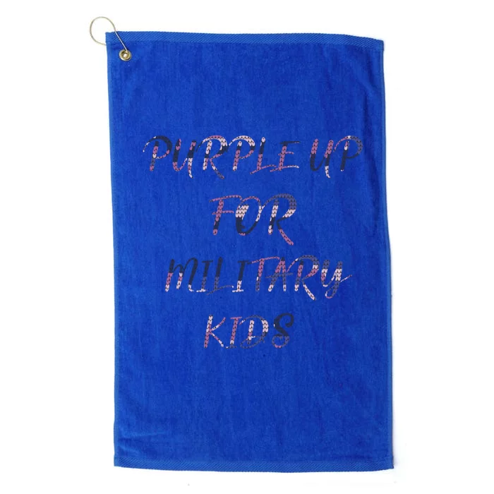 Purple Up For Military Gift The Military Month Gift Great Gift Platinum Collection Golf Towel