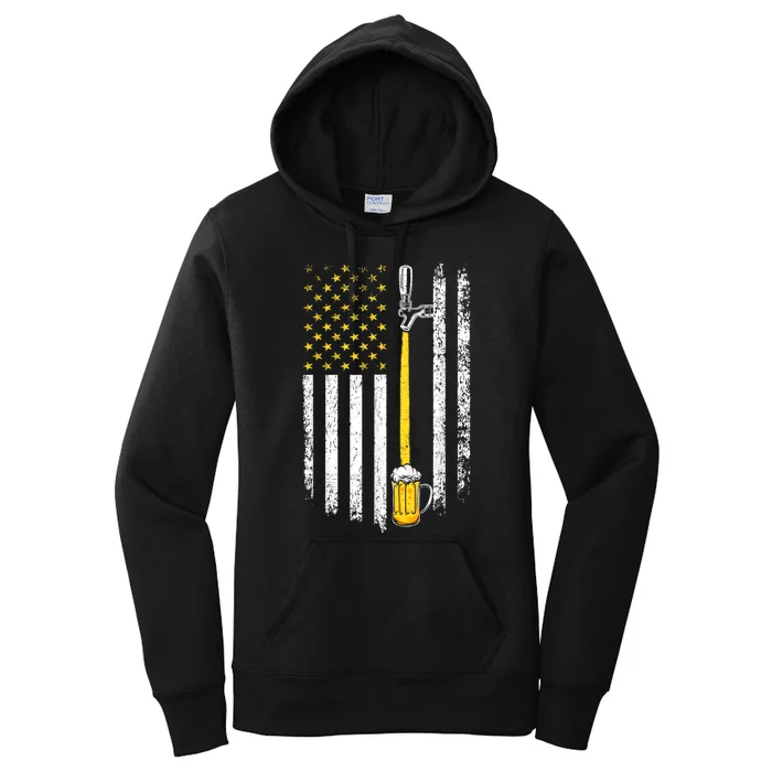 Patriotic US Flag American Brewery Craft Beer Funny Men Women's Pullover Hoodie