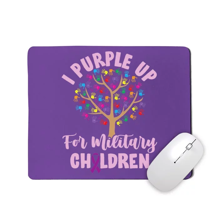 Purple Up For Military Children Tree Month Of Military Child Mousepad