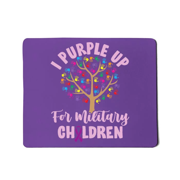 Purple Up For Military Children Tree Month Of Military Child Mousepad