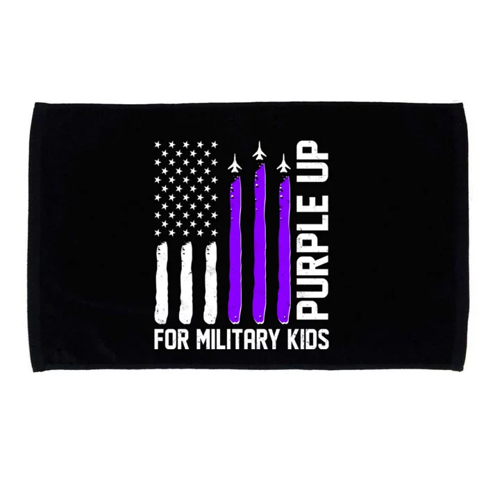 Purple Up For Military Kids Microfiber Hand Towel