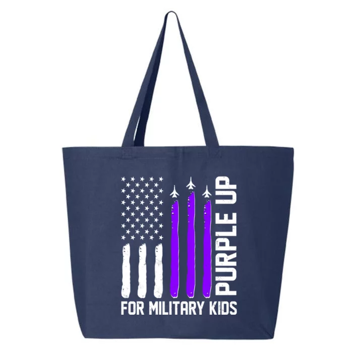 Purple Up For Military Kids 25L Jumbo Tote