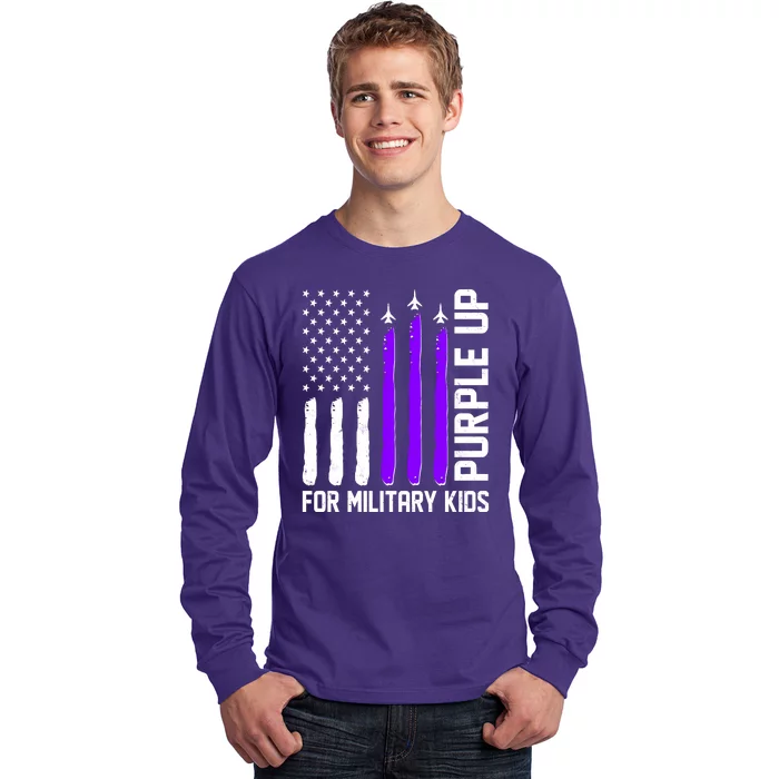 Purple Up For Military Kids Long Sleeve Shirt