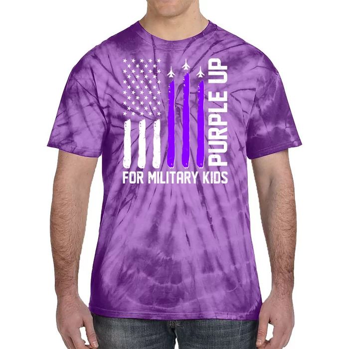 Purple Up For Military Kids Tie-Dye T-Shirt