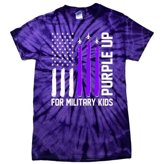 Purple Up For Military Kids Tie-Dye T-Shirt