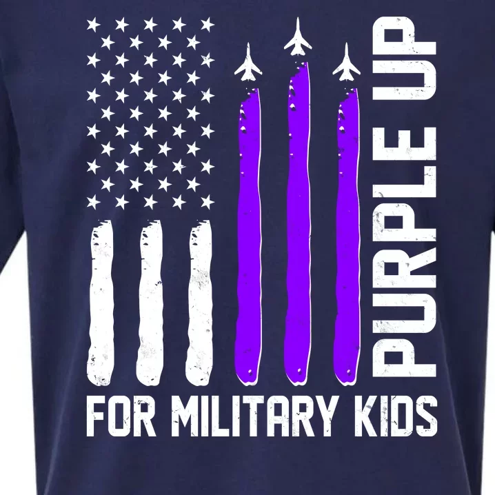 Purple Up For Military Kids Sueded Cloud Jersey T-Shirt