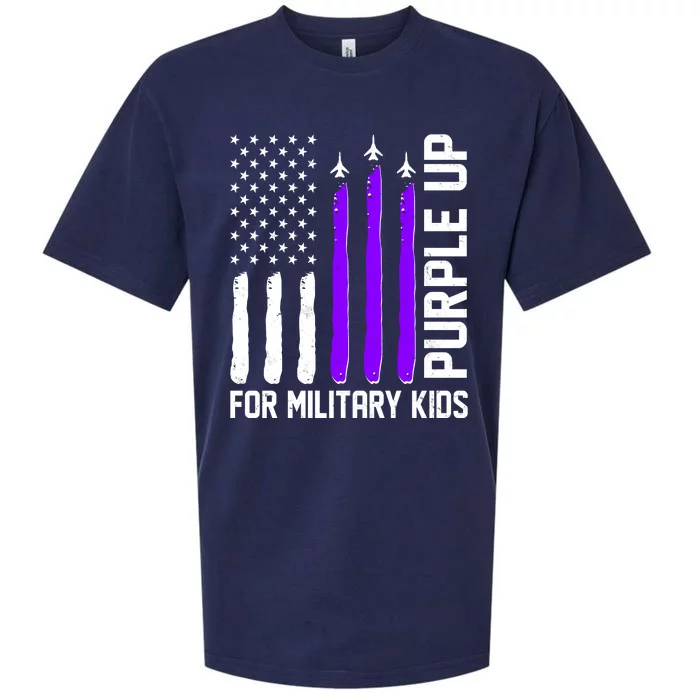 Purple Up For Military Kids Sueded Cloud Jersey T-Shirt