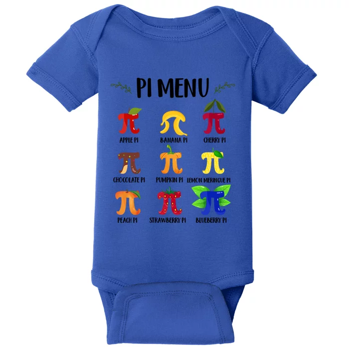 Pi U Funny Pi Day Math Teacher Cute Gift Baby Bodysuit