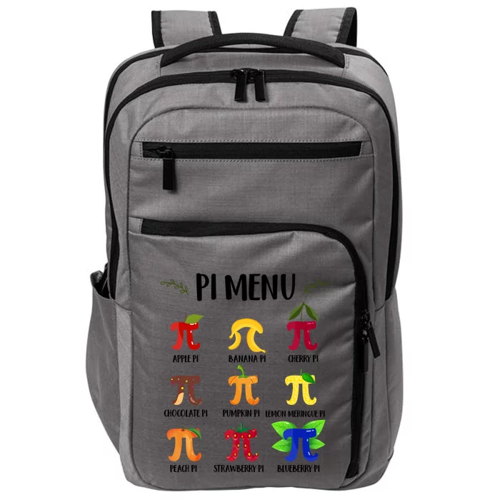 Pi U Funny Pi Day Math Teacher Cute Gift Impact Tech Backpack