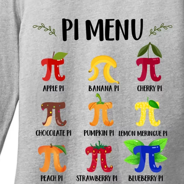 Pi U Funny Pi Day Math Teacher Cute Gift Womens CVC Long Sleeve Shirt