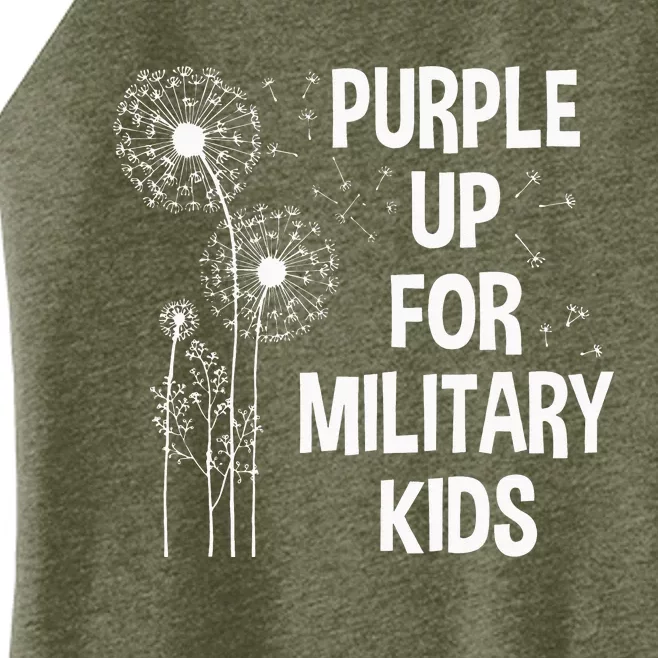 Purple Up for Military Month of the Military Child Women’s Perfect Tri Rocker Tank