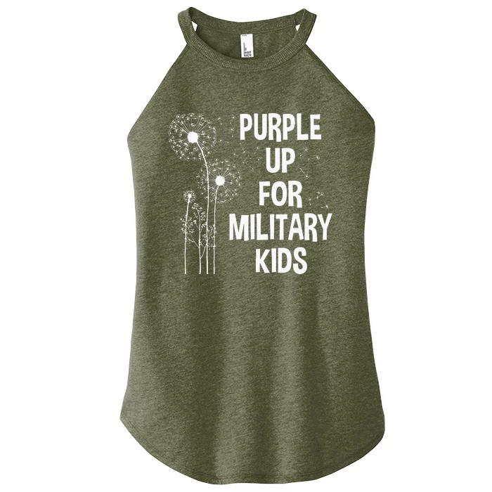 Purple Up for Military Month of the Military Child Women’s Perfect Tri Rocker Tank