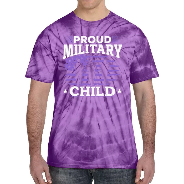 Purple Up for Military Proud Military Child Tie-Dye T-Shirt