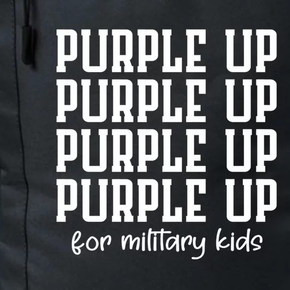 Purple Up For Military Month Military Army Soldier Meaningful Gift Daily Commute Backpack