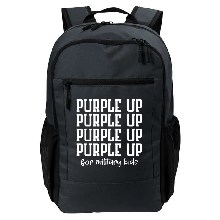 Purple Up For Military Month Military Army Soldier Meaningful Gift Daily Commute Backpack