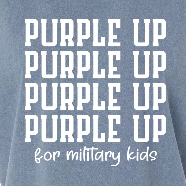 Purple Up For Military Month Military Army Soldier Meaningful Gift Garment-Dyed Women's Muscle Tee