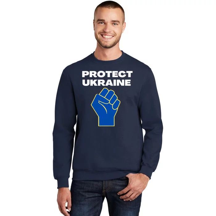 Protect Ukraine Fist Tall Sweatshirt