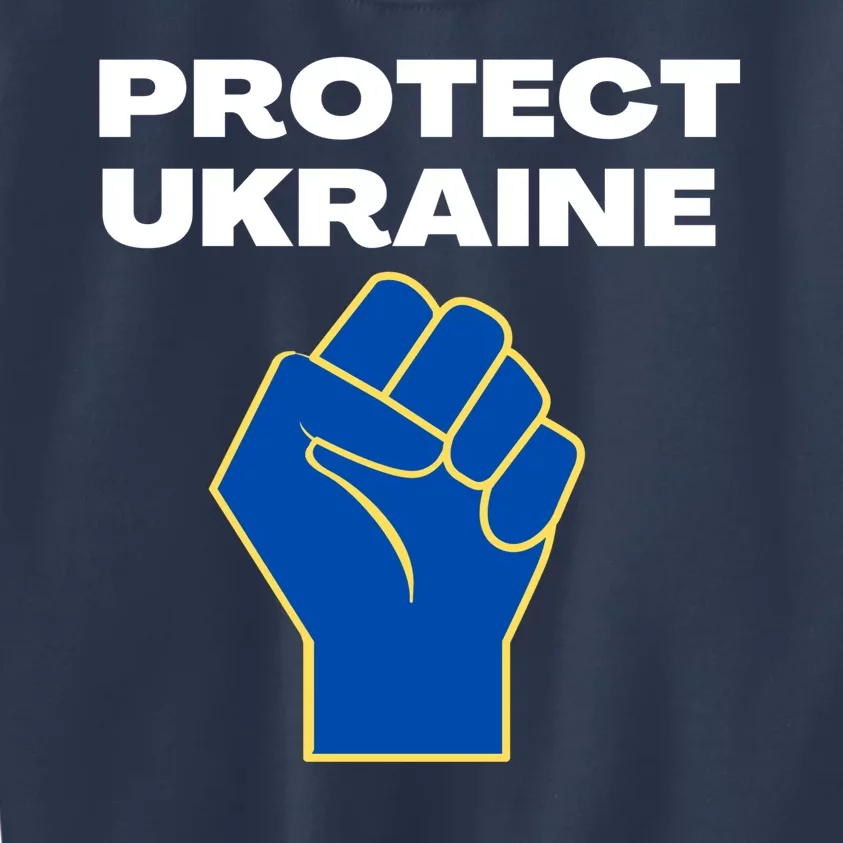 Protect Ukraine Fist Kids Sweatshirt