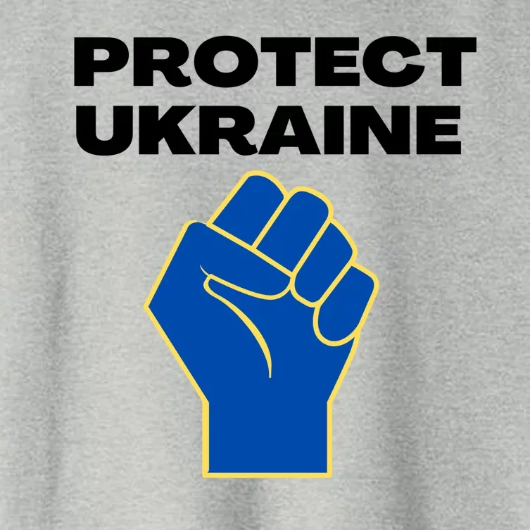 Protect Ukraine Fist Women's Crop Top Tee