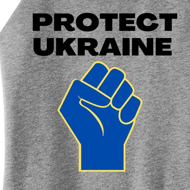 Protect Ukraine Fist Women’s Perfect Tri Rocker Tank