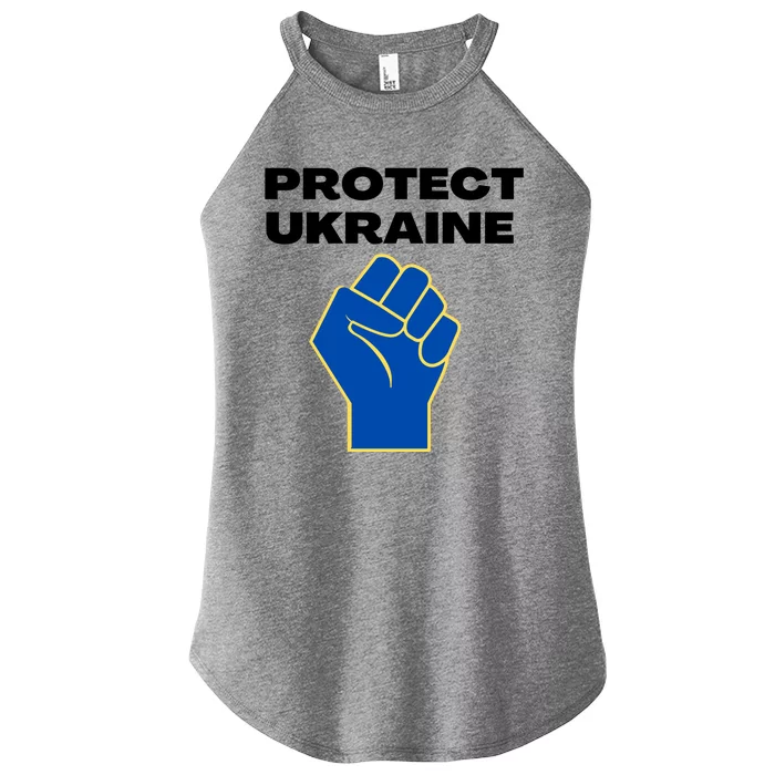 Protect Ukraine Fist Women’s Perfect Tri Rocker Tank