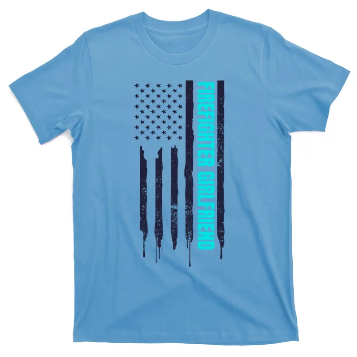 Patriotic Us Flag Design Firefighter Friend Gift T-Shirt