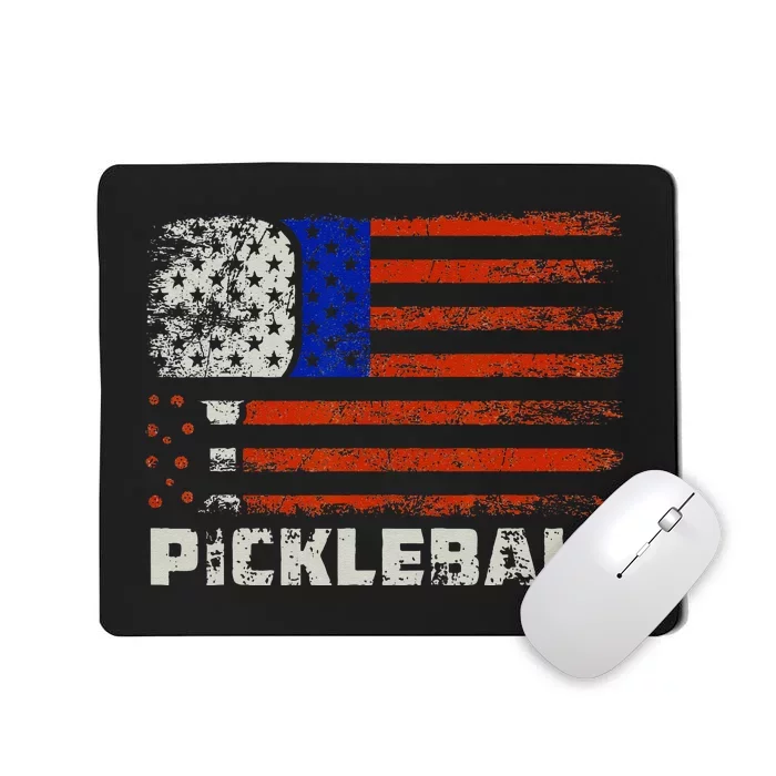 Pickleball USA Flag US Player Paddleball Mousepad