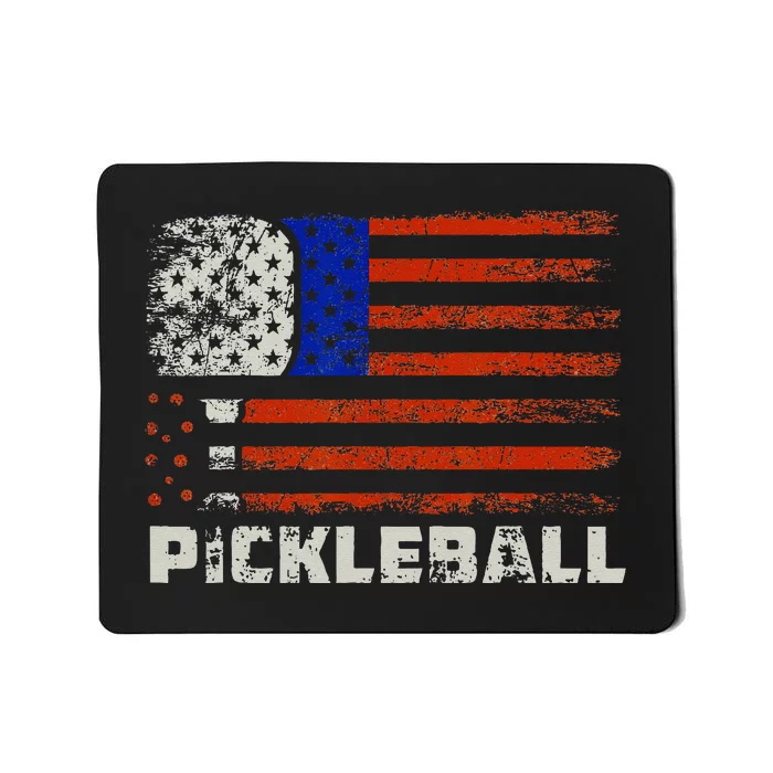 Pickleball USA Flag US Player Paddleball Mousepad