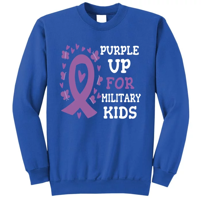 Purple Up For Military Cute Gift Cute Month Military Gift Sweatshirt