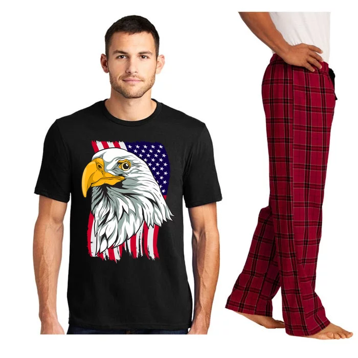 Patriotic Us Flag Pride Freedom Liberty American Bald Eagle Meaningful Gift Pajama Set