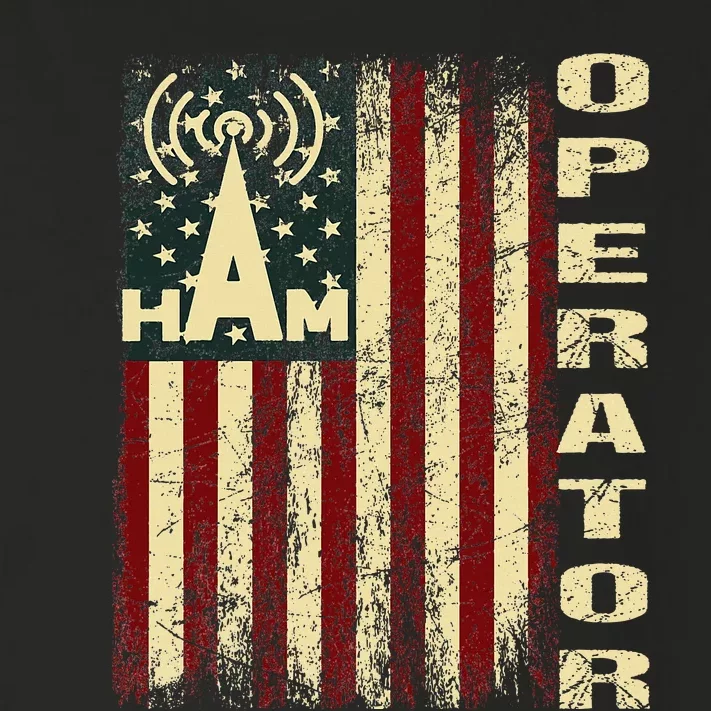 Patriotic Usa Flag Ham Radio Amateur Radio Operator Toddler Long Sleeve Shirt