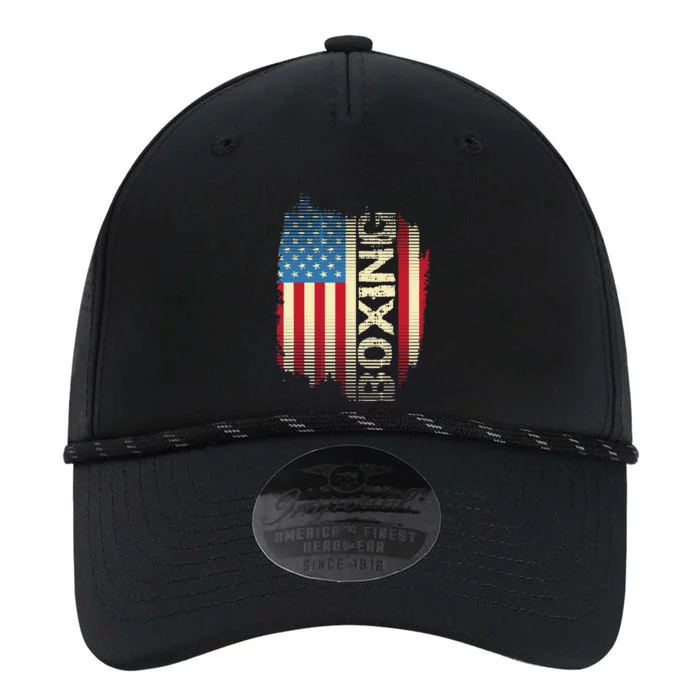 Patriotic USA Flag Boxing Kickboxing Kickboxer Gym Boxer Performance The Dyno Cap