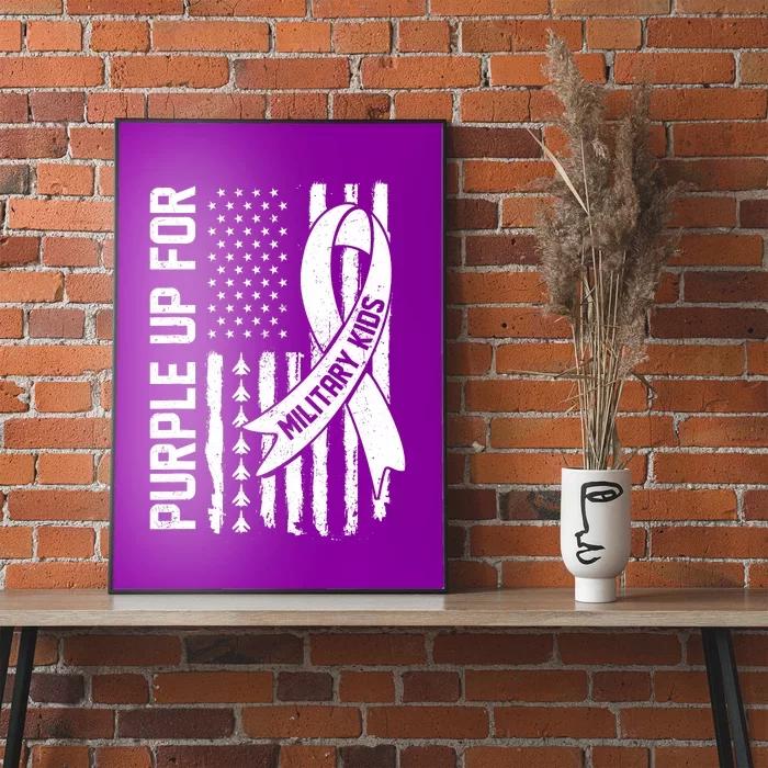 Purple Up For Military Military Child Month Poster