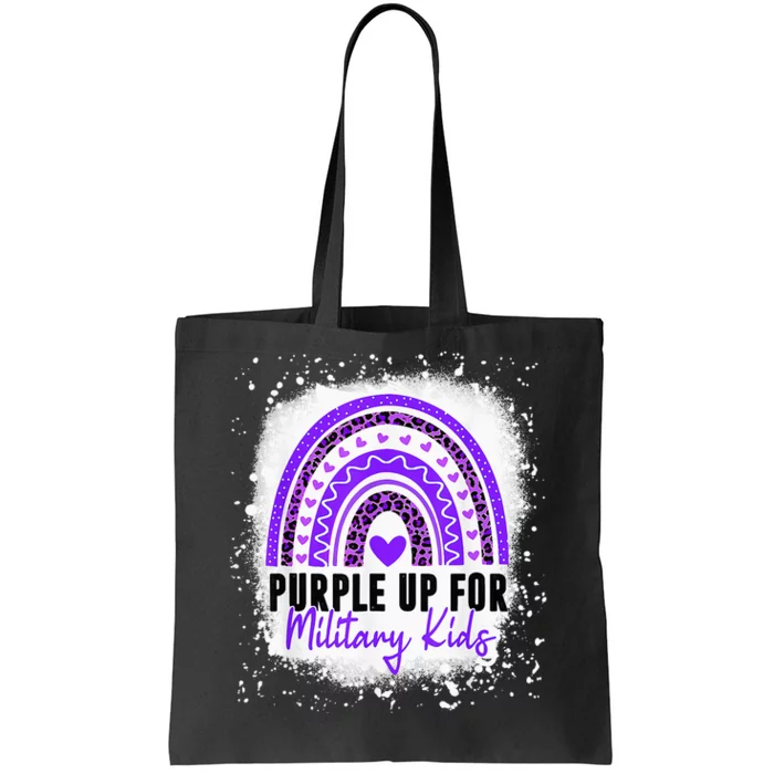 Purple Up For Military Month Of The Military Child Tote Bag