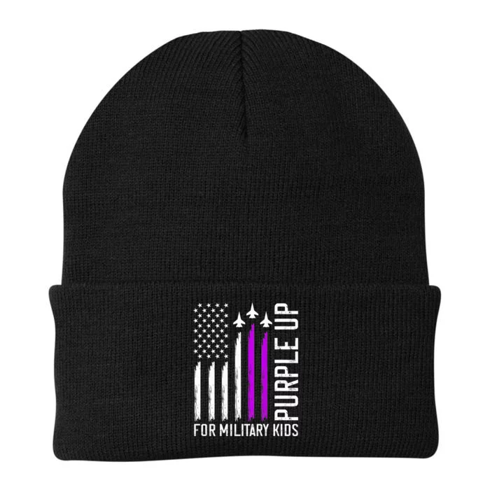 Purple Up For Military Military Child Month Knit Cap Winter Beanie