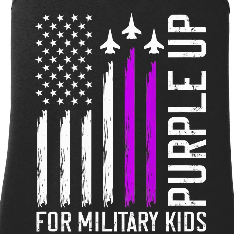 Purple Up For Military Military Child Month Ladies Essential Tank