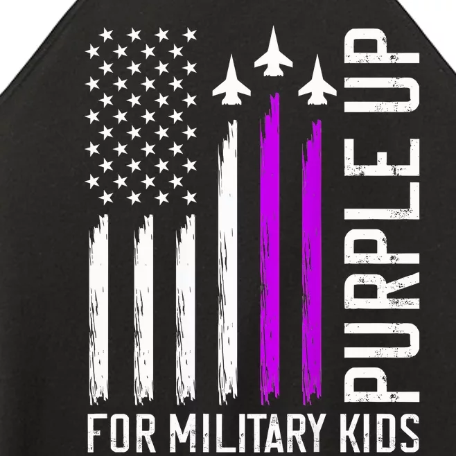 Purple Up For Military Military Child Month Women’s Perfect Tri Rocker Tank