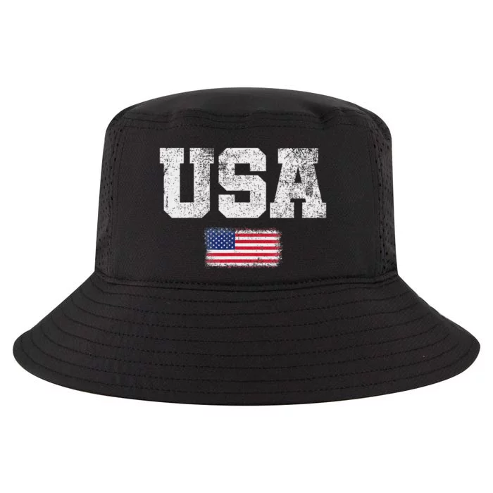 Patriotic Usa Flag 4th Of July Cool Comfort Performance Bucket Hat