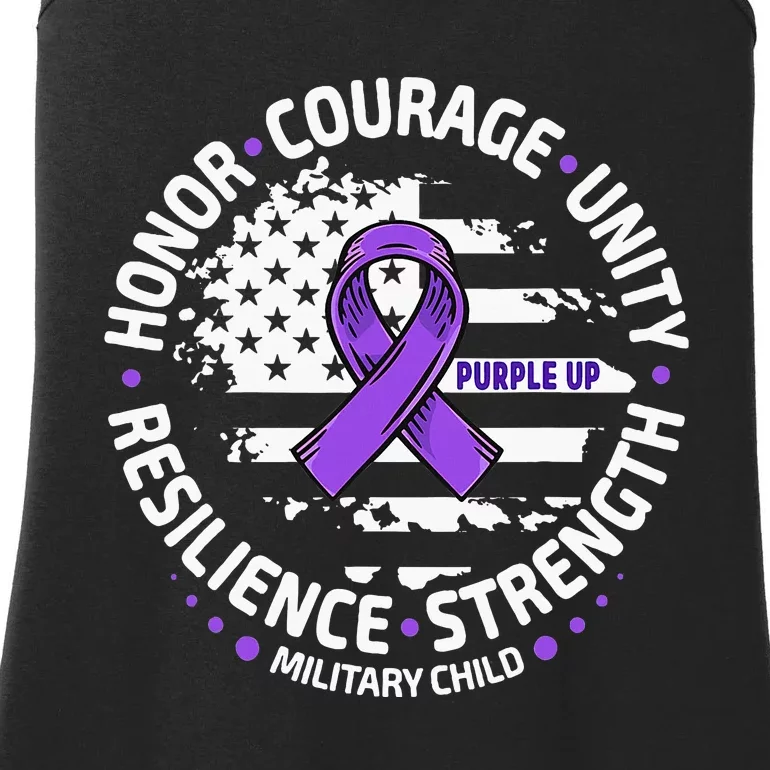 Purple Up For Military Month Of Military Ladies Essential Tank